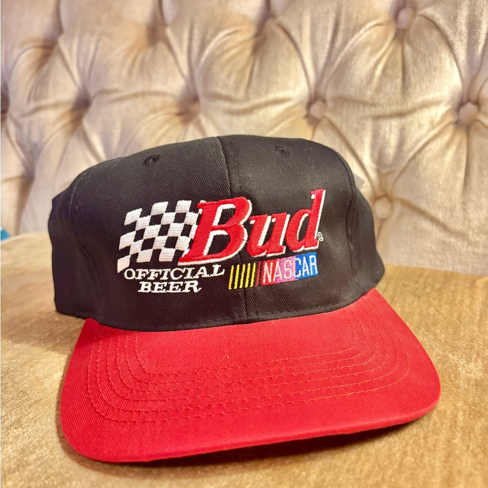 Vintage 1992 Budweiser NASCAR Speedweeks Snapback Hat Official Beer Racing Cap